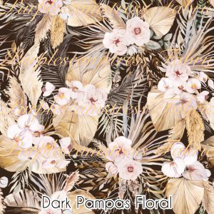Dark Pampas Floral - Fabric