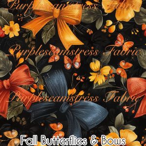 Fall Butterflies & Bows - Fabric