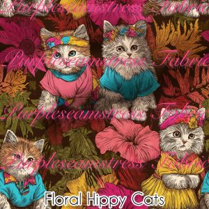 Floral Hippie Cats