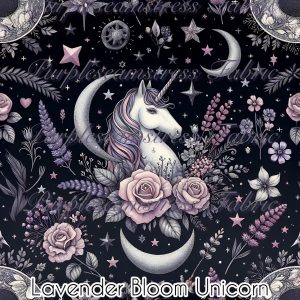 Lavender Blooms Unicorn