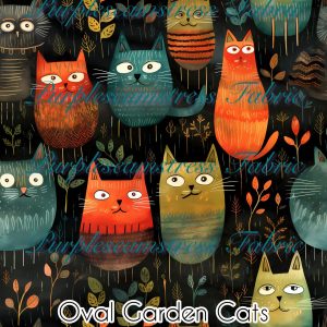Oval Garden Cats