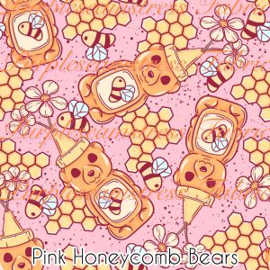 Pink Honeycomb Bears