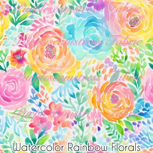 Watercolor Rainbow Florals