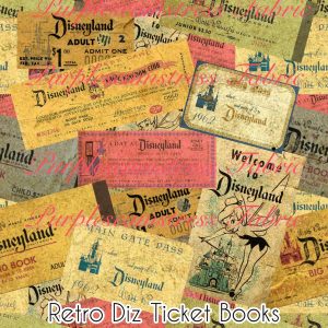 Retro Diz Ticket Books