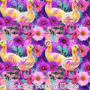 Splatter Duckies in Wellies
