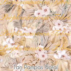Tan Pampas Floral