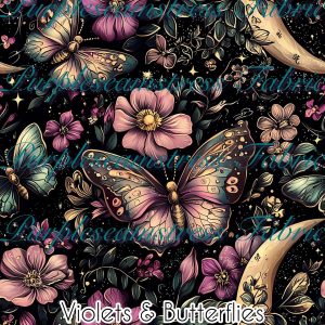Violets & Butterflies