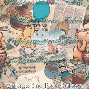 Vintage Blue Pooh Balloons