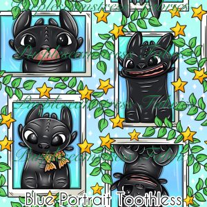 Blue Portrait Toothless