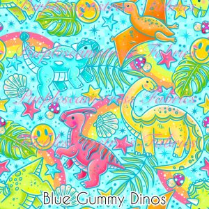 Blue Gummy Dinos