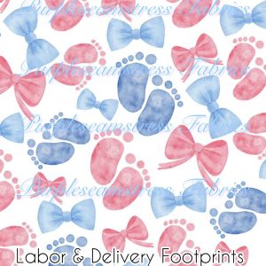 Labor & Delivery Footprints - Fabric