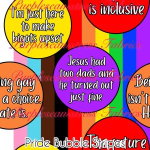 Pride Bubble Stripes - Fabric