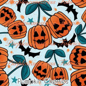 Pumpkin Cherries - Fabric