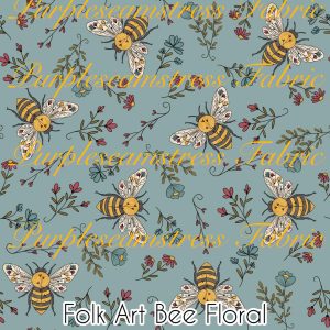 Folk Art Bee Floral