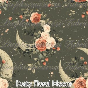 Dusky Floral Moons