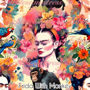 Frida with Monkey
