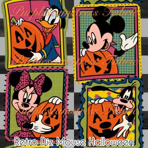 Retro Diz Mouse Halloween - Fabric