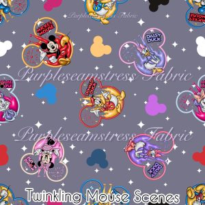 Twinkling Mouse Scenes - Fabric