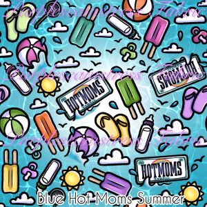 Blue Hot Mom Summer - Fabric