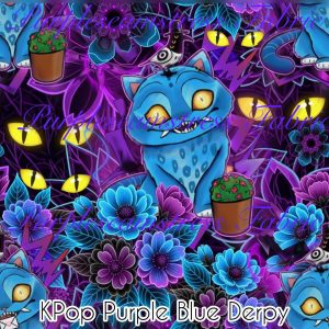 KPop Purple Blue Derpy - Fabric