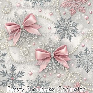 Frosty Snowflake Coquette - Fabric