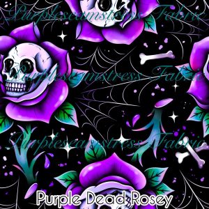 Purple Dead Rosey - Fabric