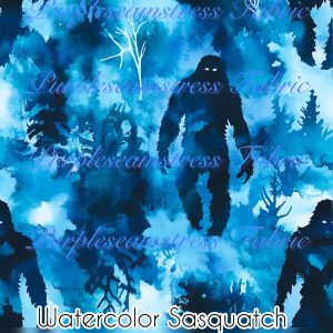 Watercolor Sasquatch - Fabric