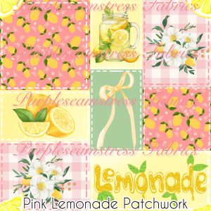 Pink Lemonade Patchwork - Fabric