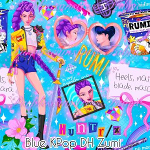 Blue Kpop DH Rumi - Fabric