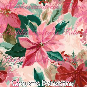 Coquette Poinsettia - Fabric