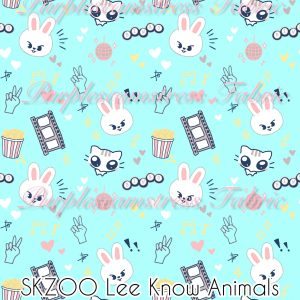 SKZOO Lee Know Animals - Fabric