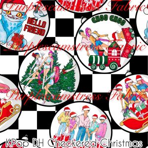 Kpop Checkered DH Christmas - Fabric