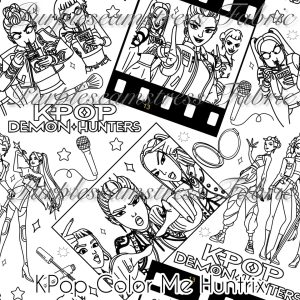 Kpop Color Me Huntrix - Fabric