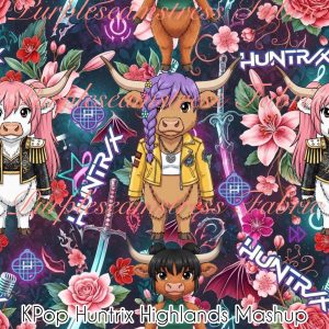 Kpop Huntrix Highland Mashup - Fabric