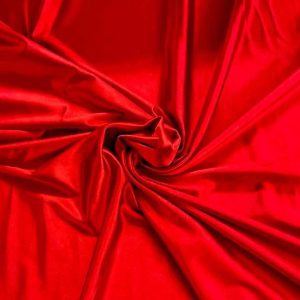 Red Stretch Satin - Fabric