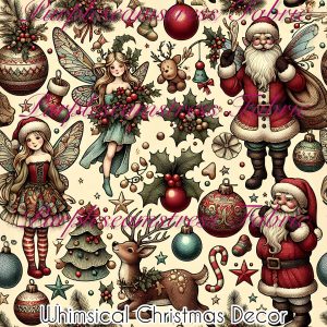 Whimsical Christmas Decor - Fabric