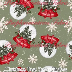 Christmas Tree Snow Globes - Fabric