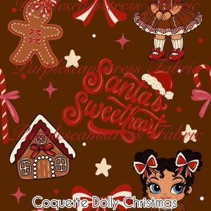 Coquette Dolly Christmas - Fabric