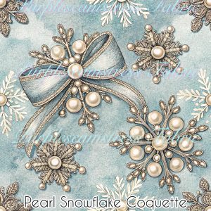 Pearl Snowflake Coquette - Fabric