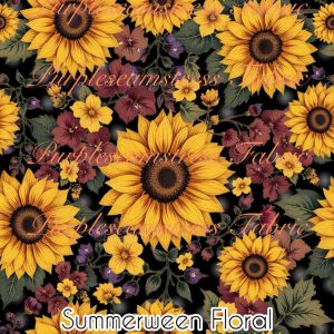 Summerween Floral - Fabric