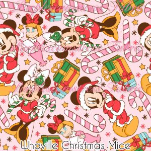 Whoville Christmas Mice - Fabric