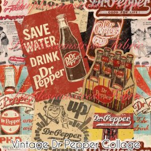 Vintage Dr Pepper Collage