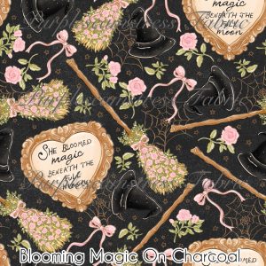 Blooming Magic on Charcoal