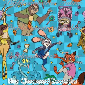 Blue Checkered Zootopia