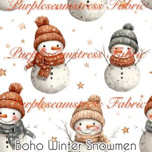 Boho Winter Snowmen