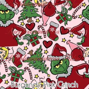Burgundy Pink Grinch