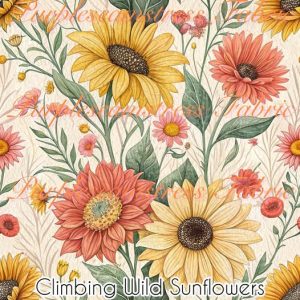 Climbing Wild Sunflowers