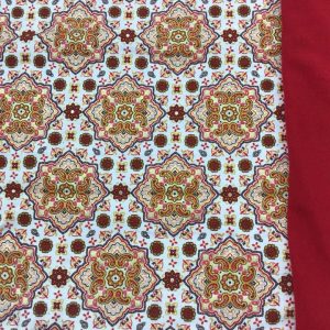 Gold/Red Mandalas on off white Bundle