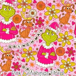 Pink Grinchmas Floral