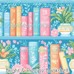 Bright & Preppy Bookshelf - Fabric